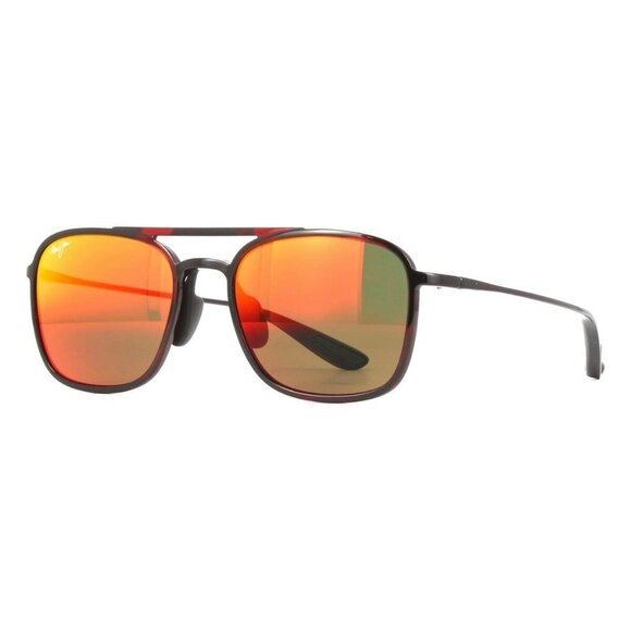 New MAUI JIM Keokea Red Polarised Aviator RM447 04T Sunglasses Women - Picture 1 of 4